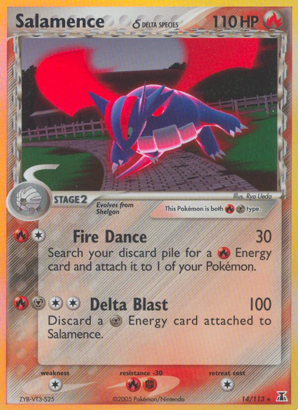 EX Delta Species Holo Salamence #14/113